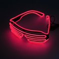 thumbnail image 3 of Neon LED Light Up Shutter EL Wire Glasses Glow Frame Dance Party Nightclub US, 3 of 5