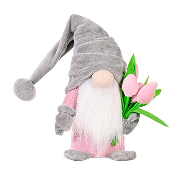 Tulip Rudolph Doll Toys Adornos de estatuilla de ventana de Navidad rellenos * 2