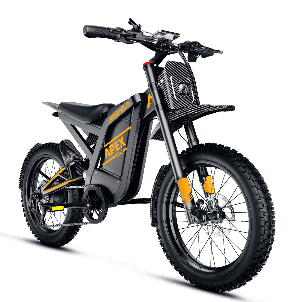 JVV EX25  Adult Electric Dirt Bike, 2000W High-Speed Motor, 48V 32Ah Removable Battery, 37 MPH Top Speed, Up to 87 Miles Range, All-Terrain E-Moto with Hydraulic Disc Brakes & Shimano 7-Speed
