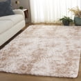 thumbnail image 2 of SAFAVIEH Rainbow Jaki Abstract Shag Area Rug, Light Beige, 6' x 9', 2 of 10