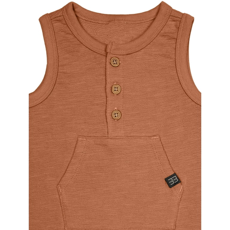 Modern Moments By Gerber Baby-boys Sleeveless Romper Dress Modern
