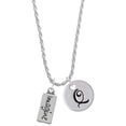 thumbnail image 1 of Delight Jewelry Silvertone Imagine Silvertone Script Initial Disc - Q - Charm Necklace, 20"+3", 1 of 4