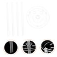 thumbnail image 3 of FUTUREORYY 5 Sets Cake Pillars Transparent Easy Layering for Wedding, 3 of 7
