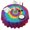 Colorful Rainbow Tie, variant on Tie Dye Color Burst Pattern Round Tablecloth 60"x60",Wrinkle Wipeable Table Cloth for Kitchen Dining Room Picnic Patio Party