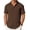 Brown, variant on COOFANDY Men's Short Sleeve Knit Shirts Summer Beach Shirt Wedding Untucked No Iron Shirts