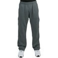 thumbnail image 3 of Vibes Men's Cargo Zipper Pocket Sweatpants Adjustable Leg Open, 3 of 5
