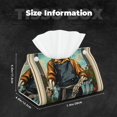 thumbnail image 5 of Salouo Skeleton Chef BBQ Scene Pattern Long Tissue Box Cover Rectangular–Plus Size Tissue Box Holder Modern LeatheLarge Tissue Holder for Bathroom Car & Office Decor, 5 of 7