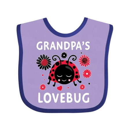 

Inktastic Valentine s Day Grandpa s Lovebug Gift Baby Boy or Baby Girl Bib