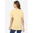 thumbnail image 3 of Woman Within Plus Size Perfect Short-Sleeve V-Neck Tee (Petite Available), 3 of 6