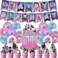 thumbnail image 1 of Kpop Demon Hunters Birthday Theme Party Decorations Banner Cake Balloons Party Props Kit for Kids, 1 of 5