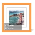 thumbnail image 1 of Marco de fotos Soniuong, 30 x 30 cm, madera, color naranja, 2 alfombrillas, 1 of 8