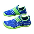 thumbnail image 4 of Huowey Child Toddler Water Shoes Quick Dry Non- Beach Barefoot Lightweight Sport Aqua Pool Socks Hiking Athletic Sneakers Lightweight Sport Shoes,Blue,30, 4 of 9