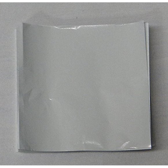 Candy Molds N More 6 x 6 inch White Confectionery Foil Wrappers, 125 Sheets