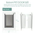 thumbnail image 6 of Baboni Pet Door for Wall, Steel Frame for Small Cat or Puppy Dog-Small, 6 of 8