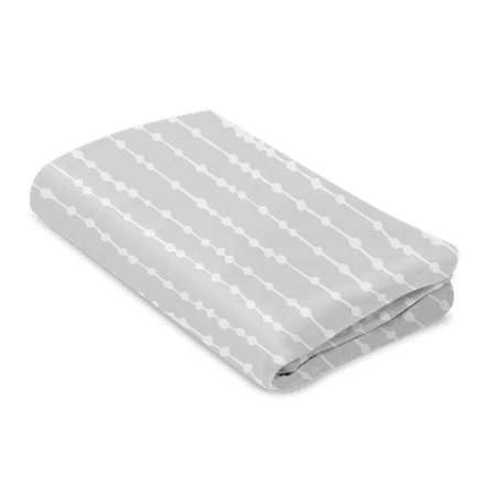 4moms® breeze® playard sheet | soft, plush waterproof | grey