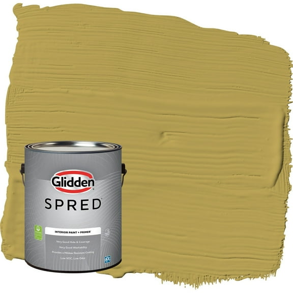 Glidden Spred Woolen Mittens / Green Eggshell Interior Paint with Primer, 1 Gallon