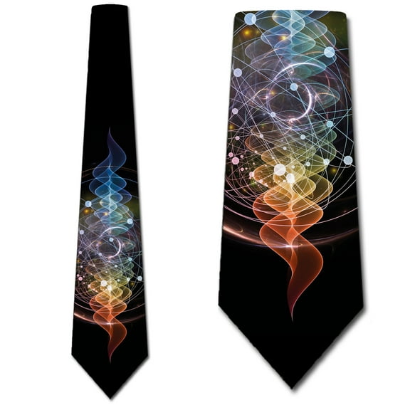 Darwin Ties Mens Science Necktie Physics Tie Quantum Darwinism Neckties by Three Rooker