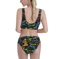 thumbnail image 3 of Picia Off-Road Vehicle Women's High Waisted Bikini Scoop Neck Swimsuit Two Pieces Bathing Suit-X-Large, 3 of 8