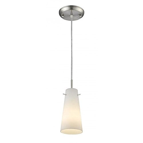 Z-Lite 133MP Monte 1 Light Pendant, Brushed Nickel
