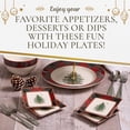 thumbnail image 5 of Spode Christmas Tree Tartan Square Tidbit Plates (Set of 4) - 5" Holiday Appetizer Platter for Christmas Entertaining - Traditional Tartan Plaid with Iconic Tree Motif - Microwave and Dishwasher Safe, 5 of 7