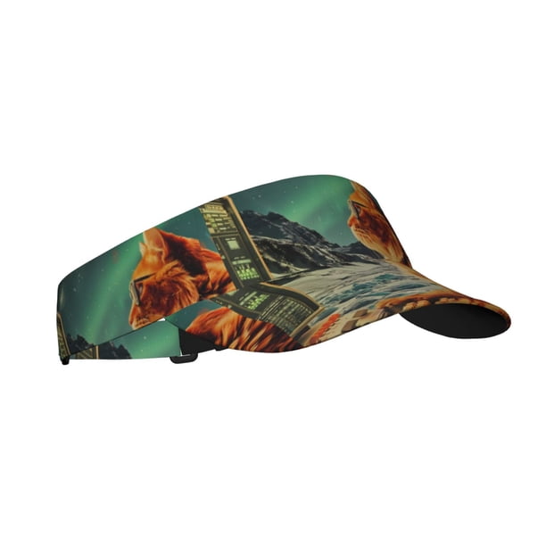 Balery Space Adventurer Cat Gorra deportiva con visera ajustable para mujer y hombre (talla única)