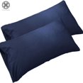 thumbnail image 5 of Luxtrada Set of 2 Premium 1800 Ultra-Soft Polyester Pillowcase Set with Envelope Closure Pillow Cover for Home Bedroom Hotel Travel (Queen Size,Navy), 5 of 11