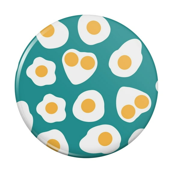 Sunny Side Eggs Pattern Pinback Button Pin