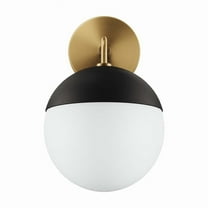 Modway Stellar 1-Light Wall Sconce in Opal Satin Brass