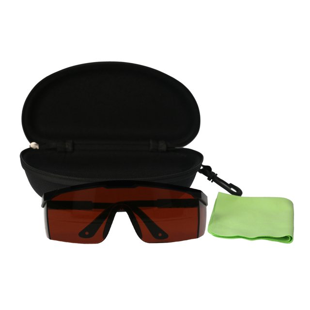 Mistaha Protective Safety Glasses Eyewear Adjustable Fog Scratch Resistant Eye Protection Goggles Blocking Clear Mirror Lens with Glasses Cloth & Storage Box