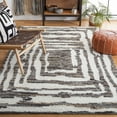 thumbnail image 2 of SAFAVIEH Casablanca Isaiah Geometric Area Rug, Ivory/Charcoal, 5' x 8', 2 of 9