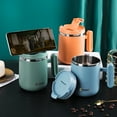 thumbnail image 5 of 15oz Travel Mug, Insulated Coffee Cup with Leakproof Lid, Stainless Steel Double Wall Vacuum Tumbler for Hot and Cold Water Coffee and Tea In Travel and Car, 5 of 8