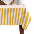 thumbnail image 4 of Colorful Stripe Table Cloth Waterproof Tablecloths, Modern Pink Red Yellow Vertical Striped Tablecloth Dining Table Cover for Kitchen Party Tabletop Outdoor, Rectangle Tablecloth 52x70 Inch, 4 of 9