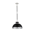 thumbnail image 2 of Black with Polished Nickel Accents One Light Pendant from the Corning Collection, 2 of 5