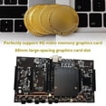 thumbnail image 5 of Placa base para minería BTCX79 H61 con CPU E5 2630 + ventilador + cable de interruptor, compatible con DDR3, gráficos 3060, 3070 y 3080, color negro, 5 of 5