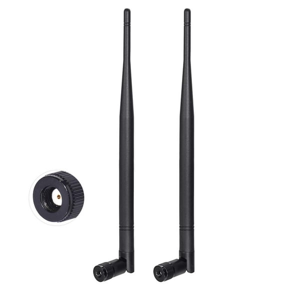 Antena BINGFU 4G LTE RP-SMA macho de 5 dBi, paquete de 2