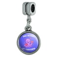 thumbnail image 1 of You Octopi My Thoughts Occupy Octopus Funny Humor Italian European Style Bracelet Charm Bead, 1 of 5