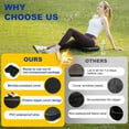 thumbnail image 5 of 2 Pcs Stadium Seat Cushions, Portable Outdoor Seat Cushions with Waterproof Cover, Black, 5 of 7