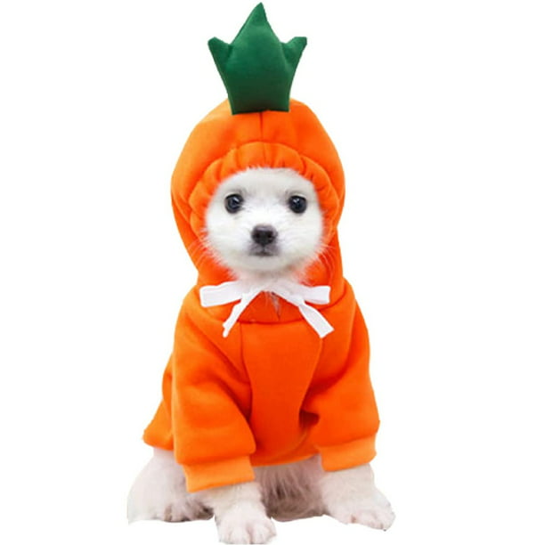 Fovien Pet Carrot Costume Christmas Dog Hoodie Thanksgiving Role-Playing  Warm Coat, Pet Dress Up Accessories for Small and Medium-Sized Dogs and  Cats 