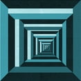 thumbnail image 1 of Ahgly Company Machine Washable Indoor Square Transitional Deep Teal Green Area Rugs, 7' Square, 1 of 7