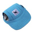thumbnail image 1 of CAROOTU Pet Dog Baseball Cap Adjustable Sun Protection Sport Visor Cap with Ear Holes Chin Strap, 1 of 6