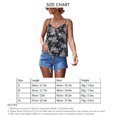 thumbnail image 4 of Top sin mangas con tirantes, cuello en V, estampado floral, ajuste holgado, camisa informal con tiras para mujer para primavera y verano, 4 of 6