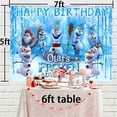 thumbnail image 2 of Olaf Backdrop Banner Frozen Party Supplies Poster Birthday Decorations Background for Photography Taspestry, 2 of 6