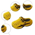 thumbnail image 3 of Rokment Womens Mens Air Cushioned Clogs Garden Shoes Comfortable Arch Support Orthopedic Walking Athletic Water Sandals with Back Straps Yellow Size 9.5, 3 of 5