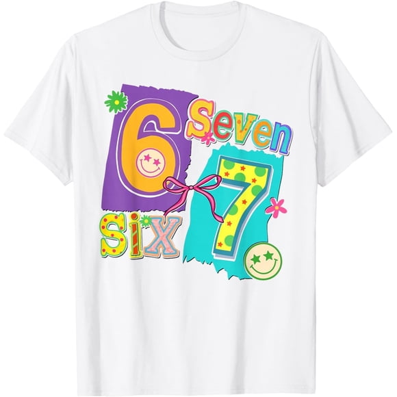 Funny Six Seven 6 7 Meme 67 - Camiseta con diseño para mujeres y niñas