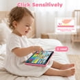 thumbnail image 3 of Learning Toys for Toddlers 1 3, Trilingual Learning Tablet with Music and Lights, Montessori Speech Therapy Toys, Education Learning Toys for Kids Ages 1-3 - Pink, 3 of 8