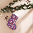 thumbnail image 7 of Balery Skull rose blue flower Pattern Christmas Stockings with Initials, 18" Large Knit Christmas Stocking,Xmas Stocking for Kids, Holiday and Family Stocking, 7 of 7