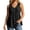 Black, variant on Versatile Sleeveless Front Button Shirt Top for Everyday Wear - Relaxed Open-Fit Tank Tunic Lightweight and Breathable for Women, L, Red