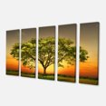 thumbnail image 2 of Green Tree against Setting Sun - Trees Canvas Art Print, 2 of 3