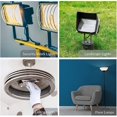 thumbnail image 5 of Paquete de 5 bombillas halógenas R7S de 78 mm, 80 W, 230 V, luz blanca cálida, 2700 K, T3, tipo J, para iluminación de trabajo, seguridad y paisajes, 5 of 5