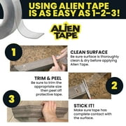 Alien Tape Double Sided Mounting Tape 3 Rolls Heavy Duty Nano Two Sided Clear 1.18 in x 10 ft